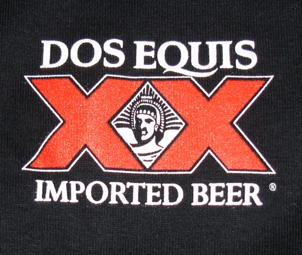DOS EQUIS BEER CERVEZA WOMENS BLACK BABY DOLL TSHIRT M  